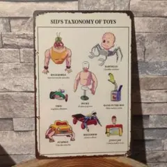 トイ・ストーリー シドのオモチャ図鑑 ブリキ看板のサムネイル