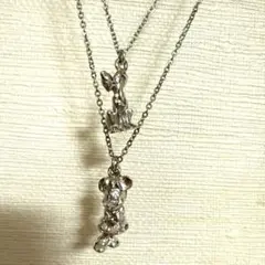 ディズニー　ネックレス　ミニー&プルート　2個セット