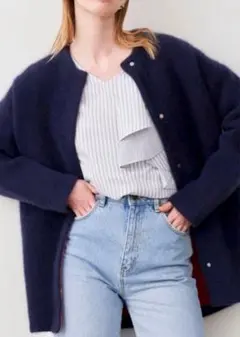 ELENDEEK ラクーンミックスWカーディガン