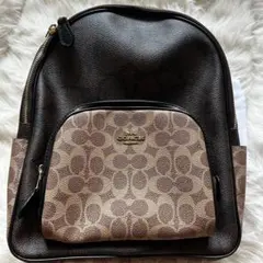 夏リュック　COACH シグネチャー ミニ コート バックパック