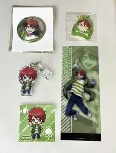 カラフルピーチ　じゃぱぱ　しおり　缶バッチ　メタルチャーム　キーホルダー　シール