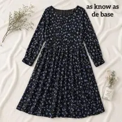 as know as de base★　ワンピース　花柄　ゆったりサイズ