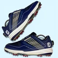 FOOT JOY フットジョイ 25.5㎝ ゴルフシューズ ネイビー スパイク