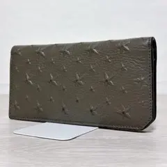 ✨綺麗✨ジミーチュウ エンボス スター 2つ折り長財布 グレー レザー ロゴのサムネイル