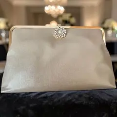 【美品】PECHINCHAR 2way パーティーバッグ ビジュー がま口