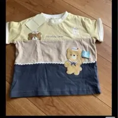 ✨新品✨未着用！doudou bear クマ刺繍 Tシャツ 90