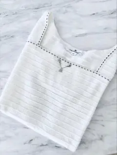 美品♡ courreges 半袖カットソー ホワイト 38のサムネイル