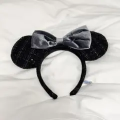 ミニー カチューシャ ツイード スパンコール ベロア