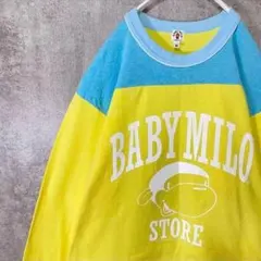 【入手困難】A BATHING APE ベビーマイロ バイカラー 長袖ロンT Mのサムネイル