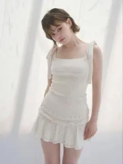 ANDMARY Aletta frill mini dress - メルカリ