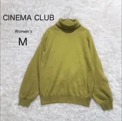 【CINEMA CLUB】タートルネックニット 長袖 秋冬【M】無地 シンプル