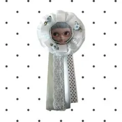 ロゼット　ブローチ　ハンドメイド　ウィッシュコア　韓国