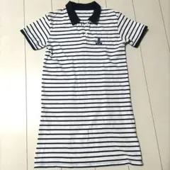 GAP ストライプ ポロワンピース 半袖