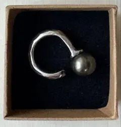 Hum ハム　ブラックパールリング　7号 Hum ハムブラックパールリング7号