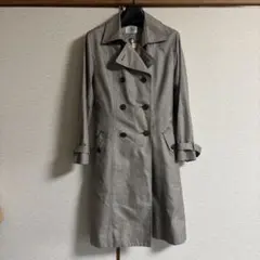 J.PRESS ベージュチェック柄 トレンチコートのサムネイル
