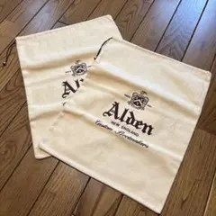 Alden オールデン 純正シューズ袋 2枚セット　革靴　保存袋のサムネイル