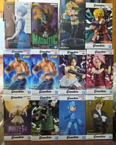 ​12体セットGrandista フィギュアまとめ ナルト/呪術廻戦/エヴァ他