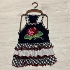 ペットパラダイス　Fiorucci 犬用ワンピース 薔薇柄 フリルのサムネイル