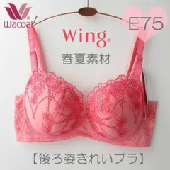 春夏 E75 定価5,280円 ワコール 脇高設計 【後ろ姿きれいブラ】のサムネイル