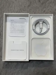 【純正】iPhone13 空箱　充電コード　ピン　アップルステッカー