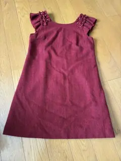 Rinature フリル付きノースリーブワンピース