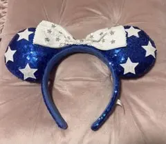 ディズニースパンコールカチューシャ 青