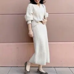 ニットパンツ セットアップ