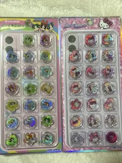 即購入OK【新品・未開封】キティ&パワパフ おはじきシールセット