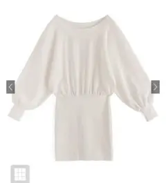 GRL オフショルスウェットミニワンピース　pm398