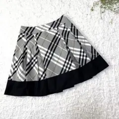 美品Burberryバーバリーメガチェック　ノバチェック　Aラインスカート38