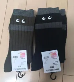 ユニクロ　アニヤハインドマーチ　ヒートテックソックス　23-25cm
