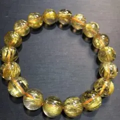 ⭐︎【天然】タイチンルチルクオーツ ブレスレット 11.5mm 39.3g
