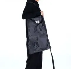 （希少品）Y-3 ワイスリー　ショルダーショッパートートバック　ブラックグレー