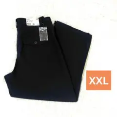 ユニクロ　ジャージーバレルレッグパンツ　ネイビー　XXL