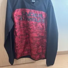 UNDER ARMOUR 長袖ピステ LG レッド/ブラック！