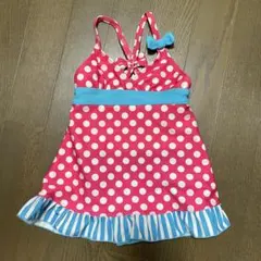 FOインターナショナル 水着 90cm 女の子 ピンク 水玉 フリル