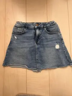 ZARA denim ダメージ加工ミニスカート