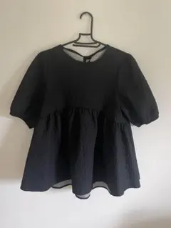 神戸レタス　KOBE LETTUCE バックリボンペプラムトップス