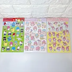 ペタペタシール　サンリオ　3枚　マイメロ　クロミ　キャラクターズ　立体　3D