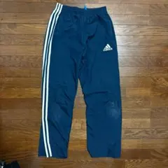 adidas ネイビー 3本ライン ロングパンツ キッズサイズ
