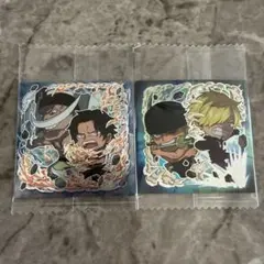 白ひげ&エース ゾロ&サンジ ワンピースウエハース LOG.13 2種