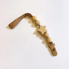 ブランケットクリップ　マルチクリップ　ウッドビーズ　スリーコインズ　新品未使用