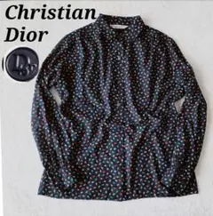 希少 Christian Dior ディオール シャツ ブラウス 総柄 オールドのサムネイル