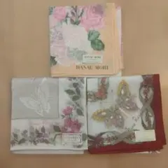 HANAE MORI NINA RICCI ハンカチ 3枚セット