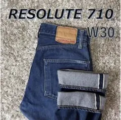 美品✨ RESOLUTE リゾルト 710 W28 濃紺 赤耳 66モデル - メルカリ