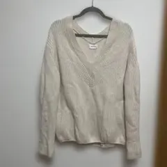 FRAY.I.D アイボリー Vネック 長袖ニット