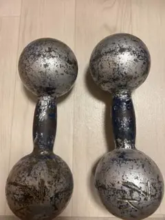 シルバー 鉄製ダンベル 7kg