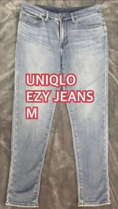 ユニクロ　EZYジーンズ スリムフィット テーパードスウェットデニムパンツ M