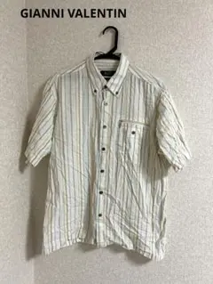 2026年最新】GIANNI VALENTINO 柄：ストライプ メンズ 半袖シャツ