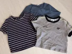 GU まとめ売り トップス S M ダブルジップカーディガン クロップド丈 T